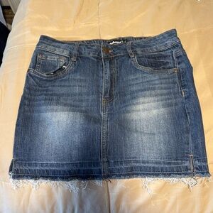 Denim Mini Skirt